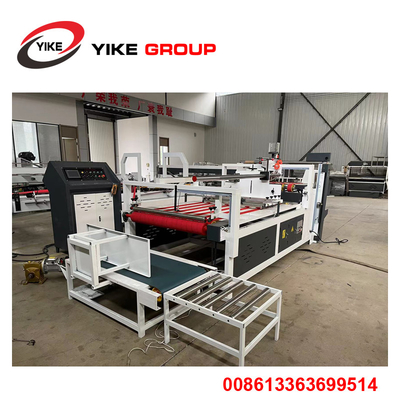 YK-2400 Semi Automatic Folder Gluer Machine untuk Corrugados Carton Box membuat mesin